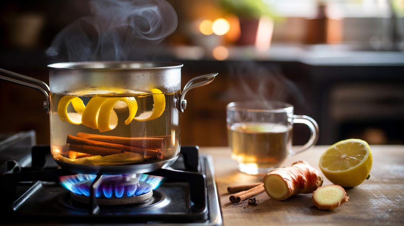 Boiling lemon peel, cinnamon and ginger : why people recommend it and what it’s really for