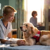 Both gravely ill, a therapy dog and a teenager meet in hospital and fight side by side to heal